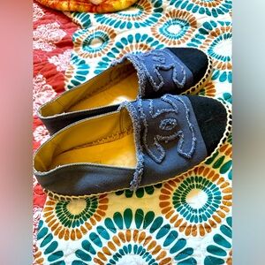 Chanel denim espadrilles size 38